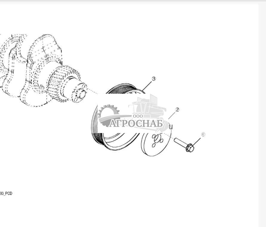 1302 Шкив коленчатого вала 